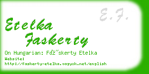 etelka faskerty business card